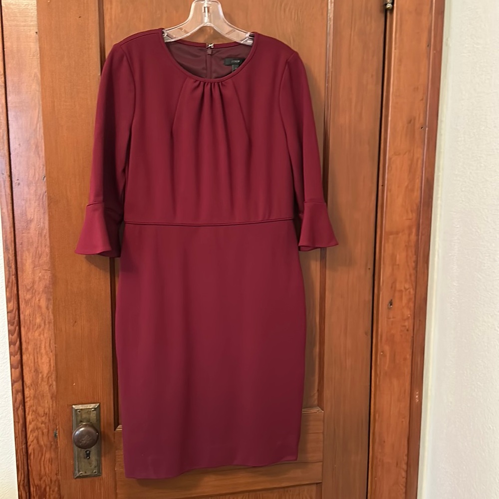 JCrew three-quarter bell sleeve dress